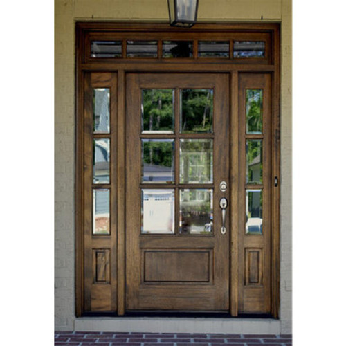 Andalucia 6-Lite True Divided Lite Entry Door with Sidelights & Transom Andalucia 6-Lite True Divided Lite Entry Door with Sidelights & Transom