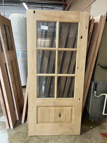 Santa Fe Knotty Alder 6-Lite Single Entry Door Santa Fe Knotty Alder 6-Lite Single Entry Door