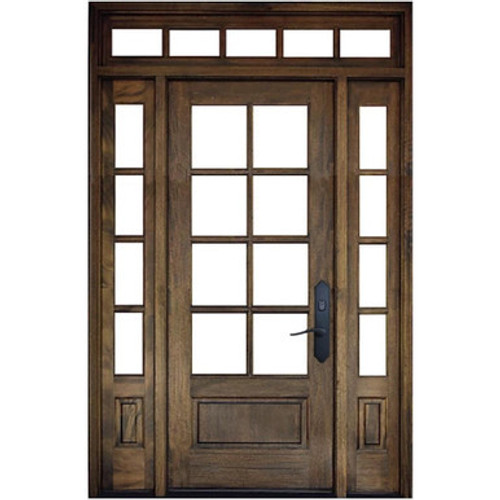 Andalucia 8 Lite Entry Door with Sidelights & Transom Andalucia 8 Lite Entry Door with Sidelights & Transom