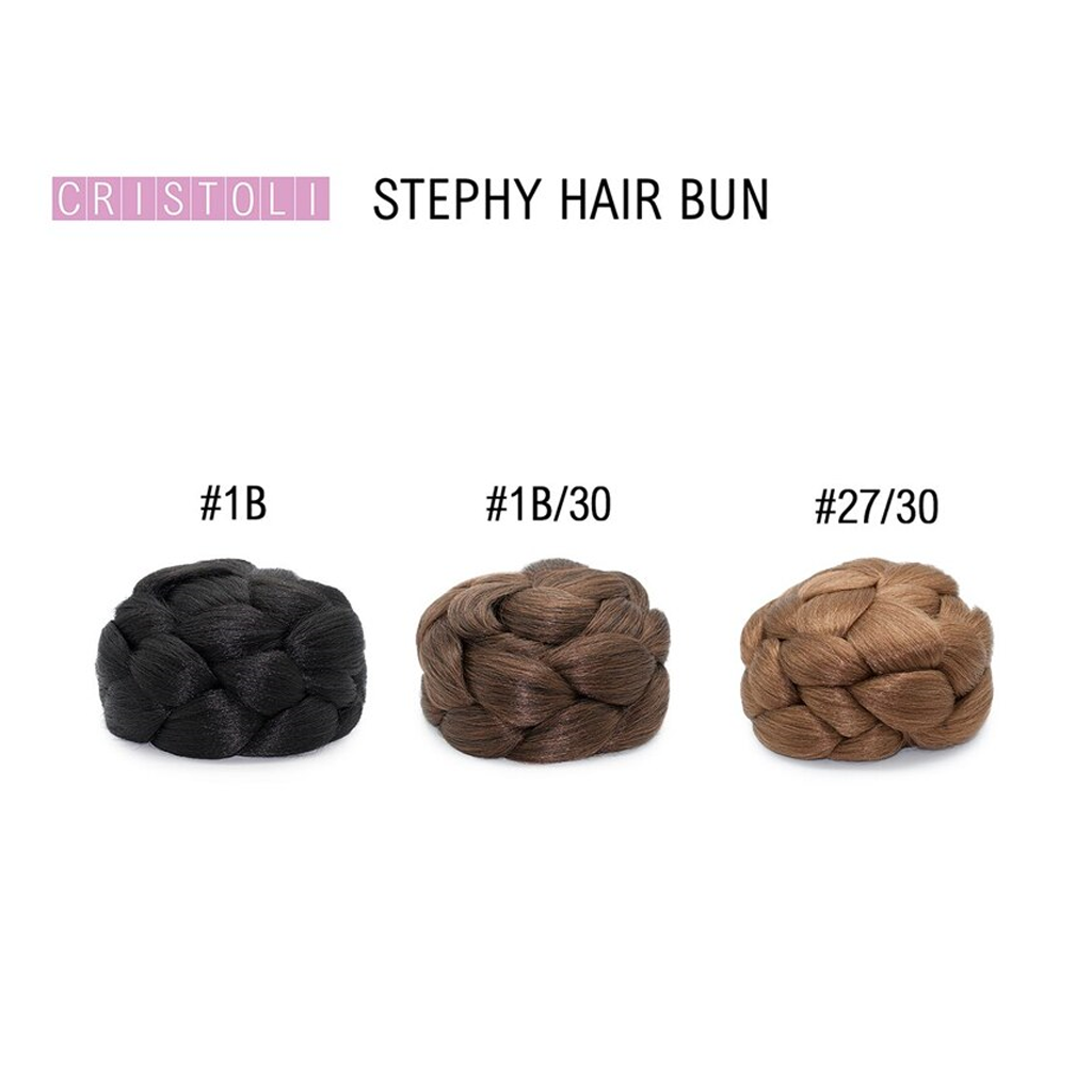 Cristoli Hair Bun STEPHY Big Bun for Black Women Natural Updo Hairstyles Color Chart