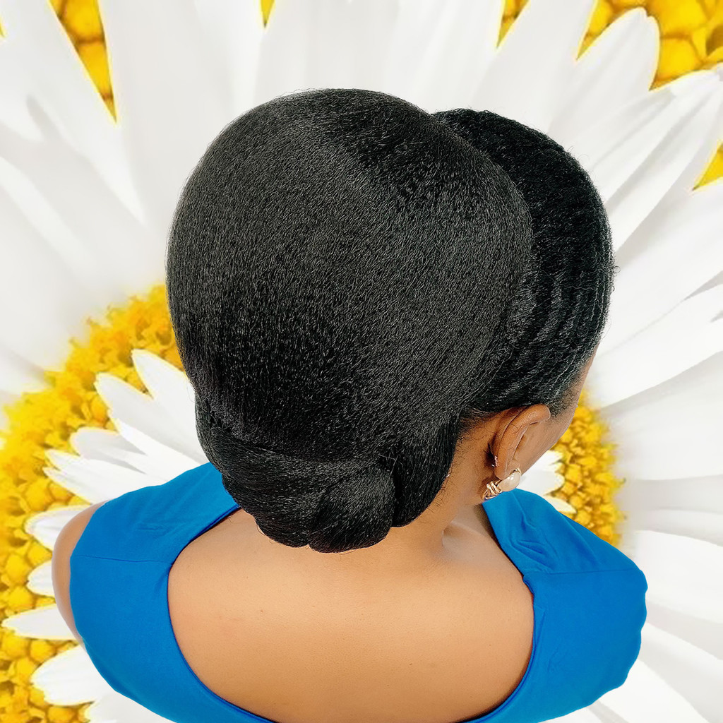 Cristoli Hair Bun DANILA Big Bun for Black Women Natural Updo Hairstyles Color #1B