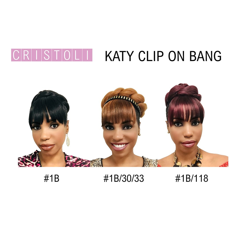 Cristoli Clip on hair bang KATY color chart