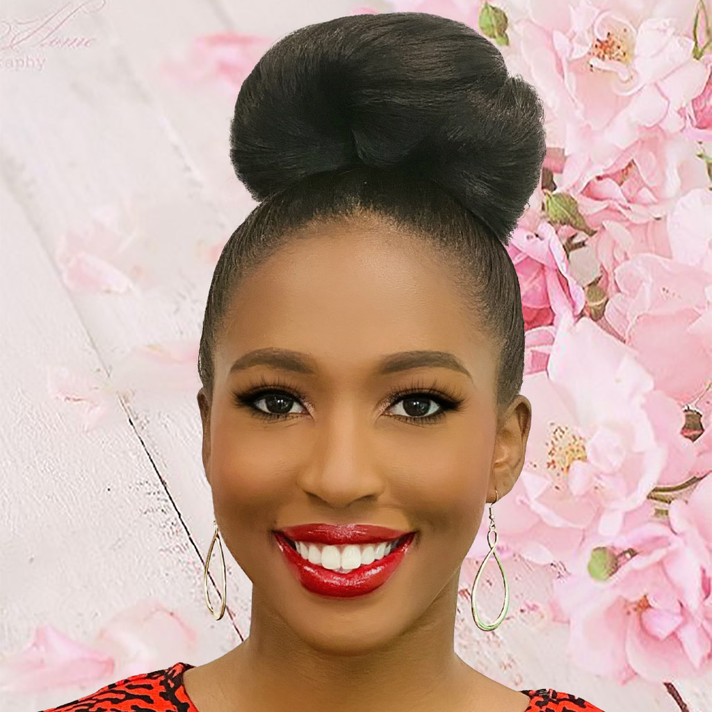 The Bunette Easy DIY Hair Bun for Black Women Size Large Color #1B