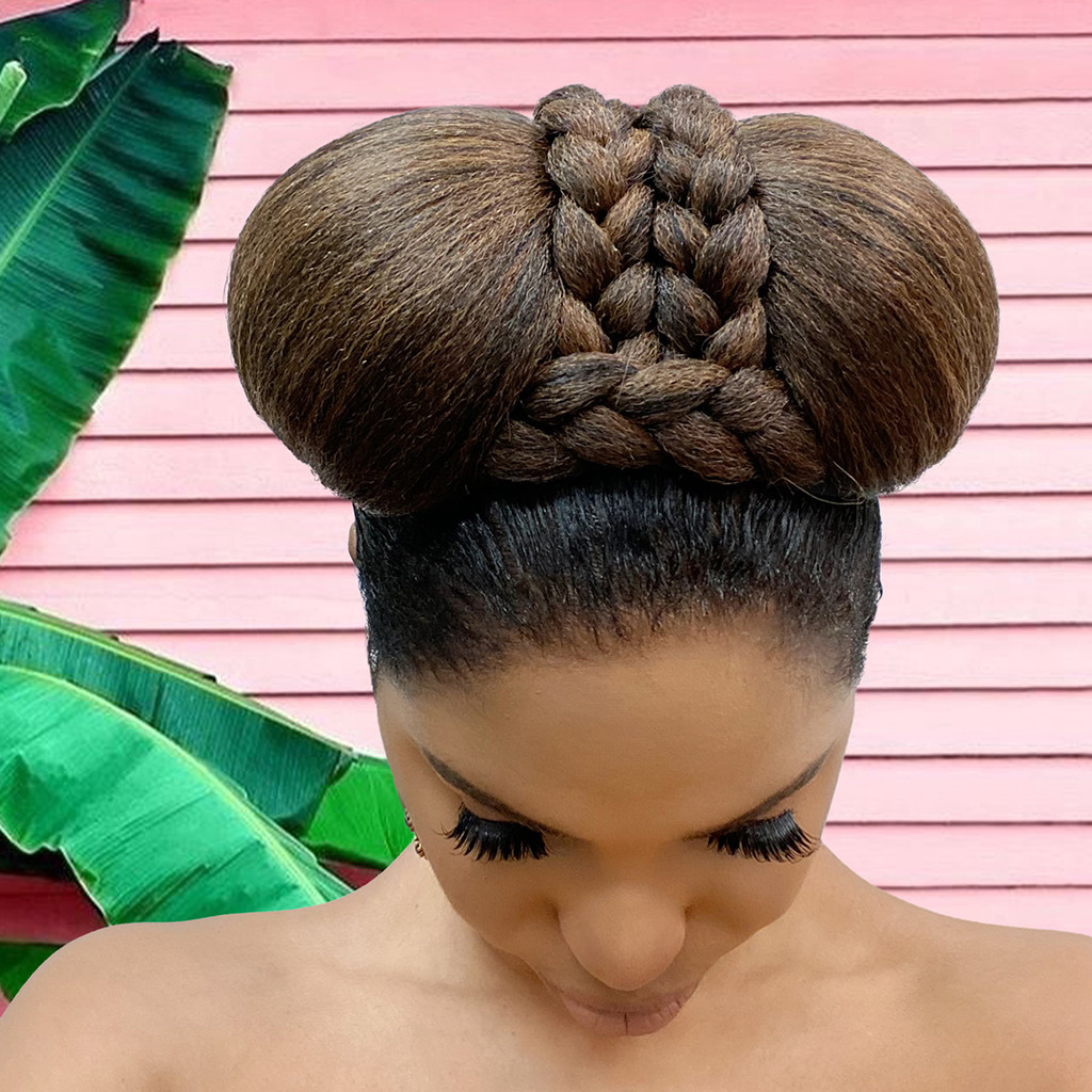 Cristoli Hair Bun PETUNA big bun for Black Women Natural Updo Wedding Hairstyles