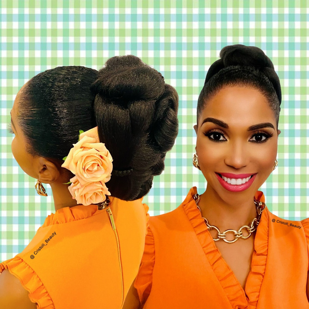 Cristoli LENA Natural Hair Bun Updo