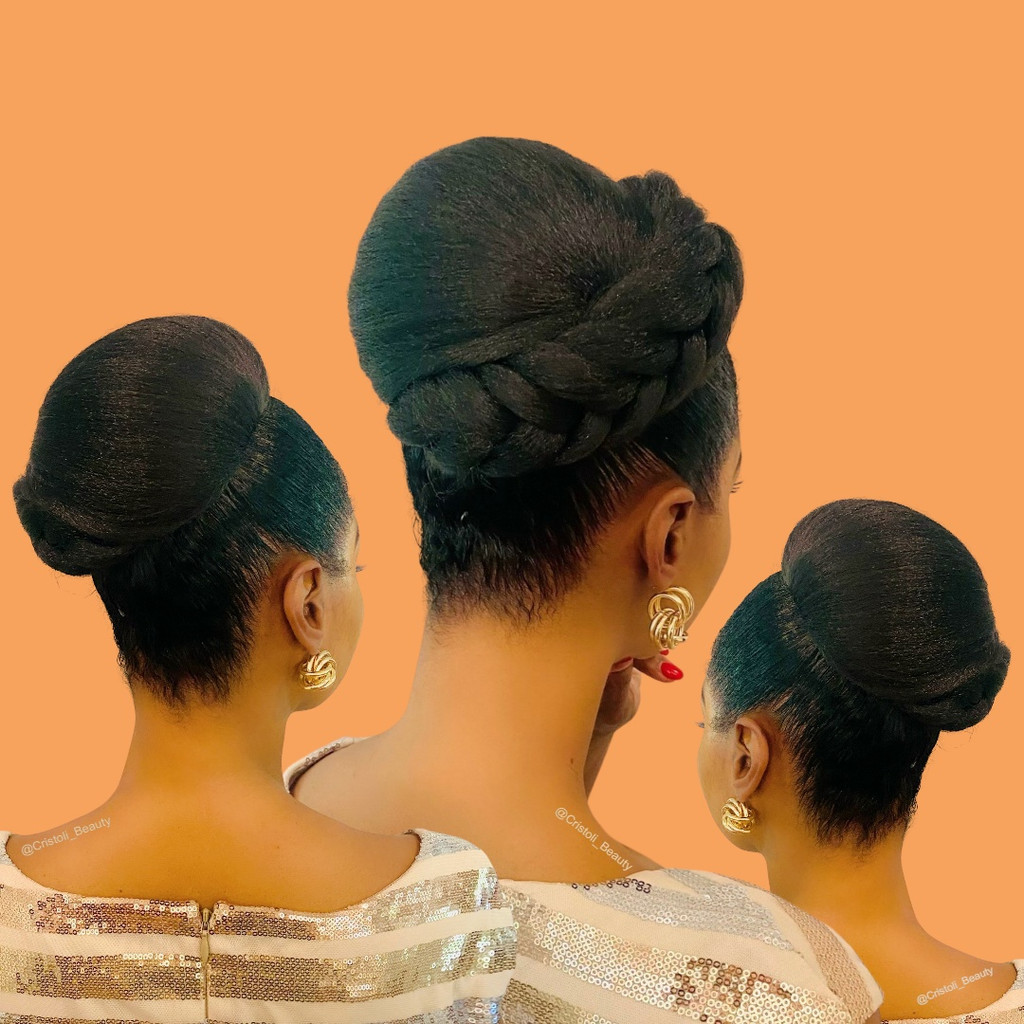 Cristoli EMILIA Natural Hair Bun Updo