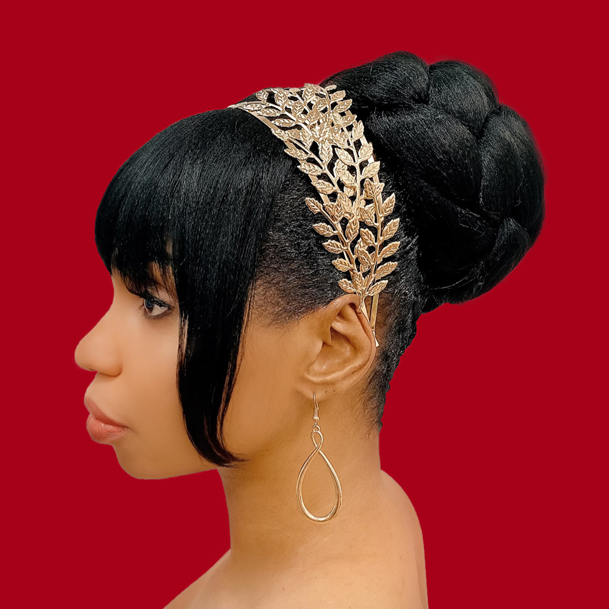 Cristoli CHAZ Clip on Hair Bang for Black Women Color #1B
