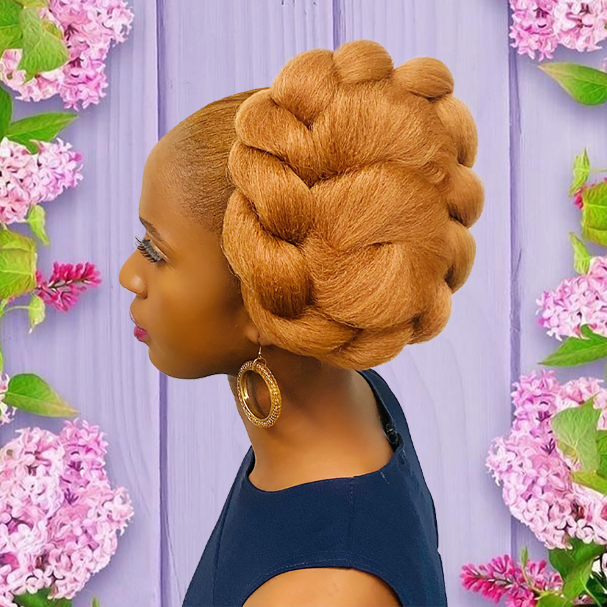 Cristoli SANJAY Big Hair Bun For Black Women Natural Hair Updo Hairstyles Color #27/30