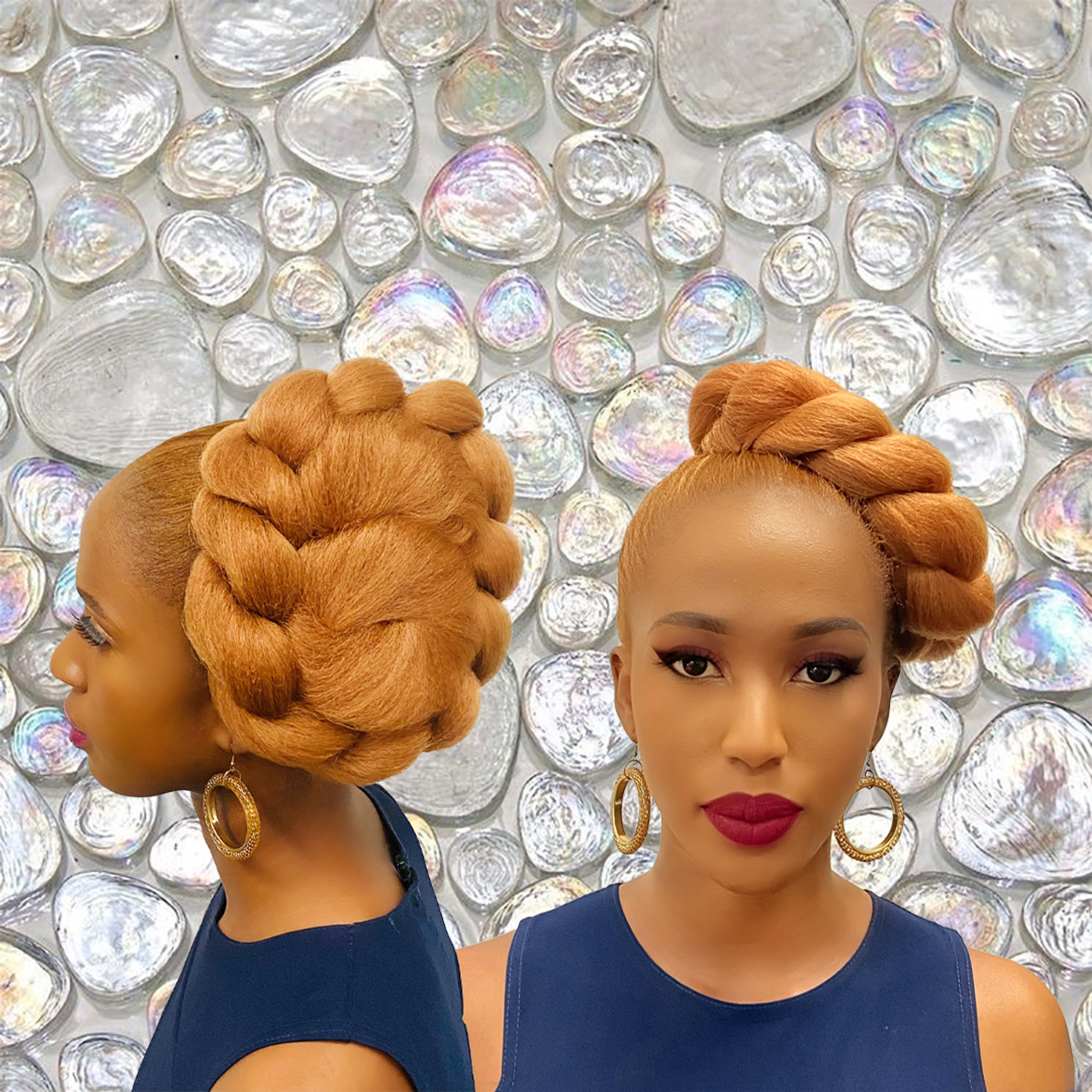 Cristoli SANJAY Big Hair Bun For Black Women Natural Hair Updo Hairstyles Color #27/30