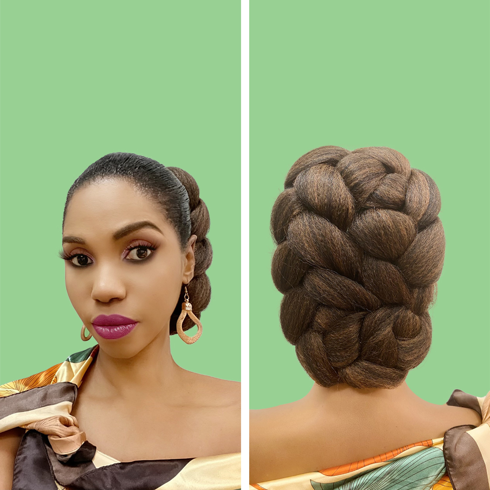 Cristoli Hair Bun fatima for Natural Hair African American Updo Black  Hairstyles - Etsy