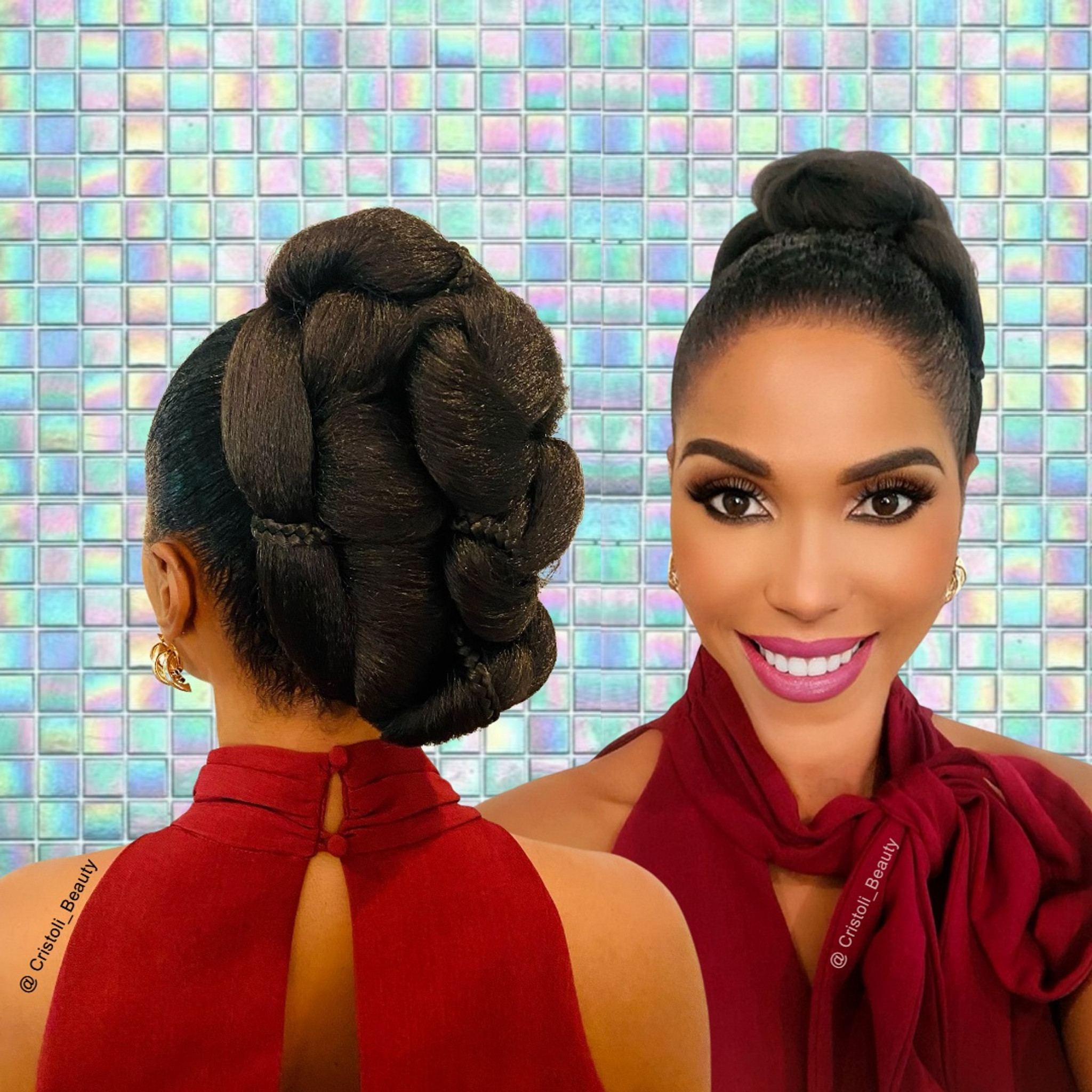 Cristoli LENA Natural Hair Bun Updo