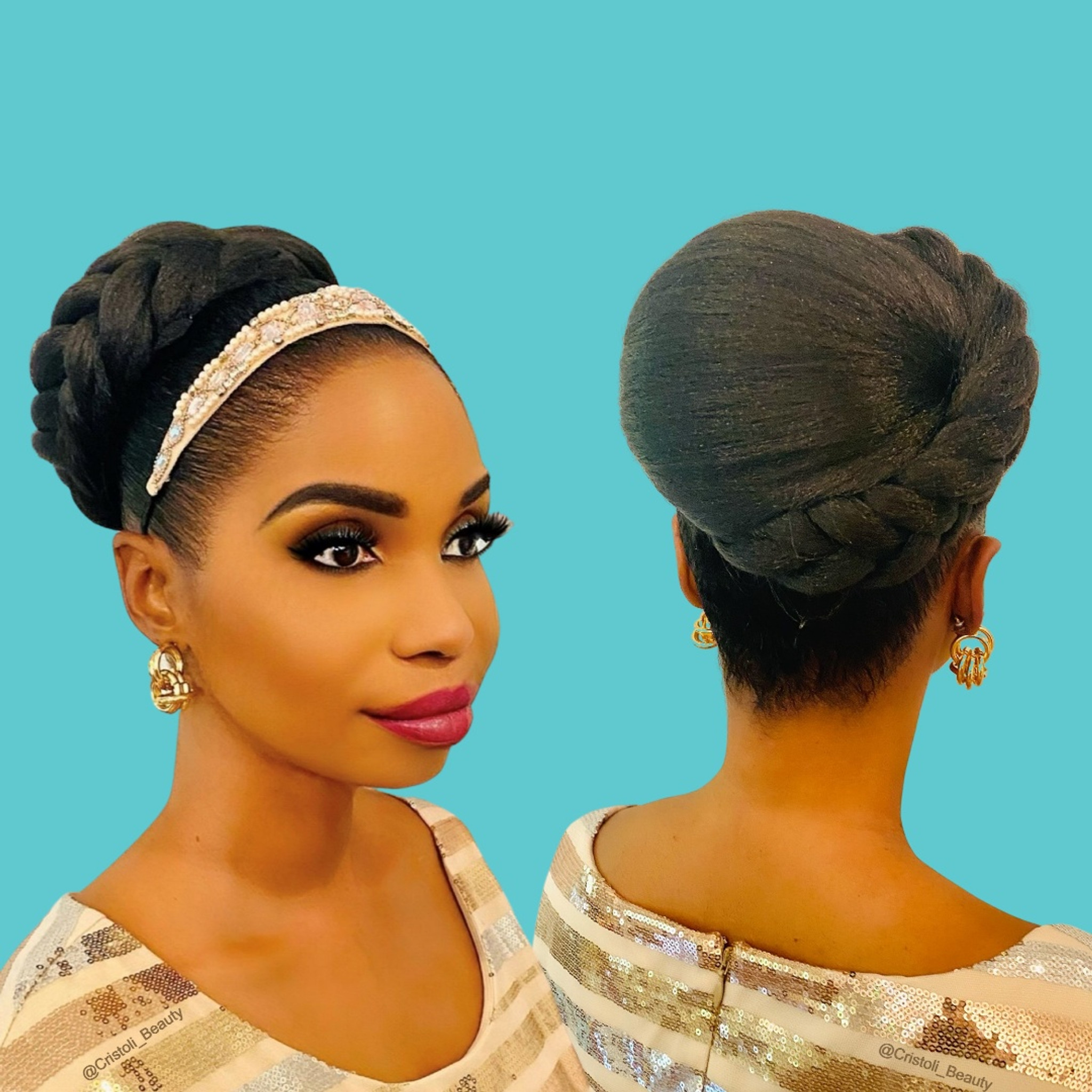 Cristoli EMILIA Natural Hair Bun Updo