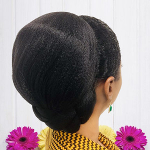Cristoli Hair Bun DANILA Big Bun for Black Women Natural Updo Hairstyles Color #1B