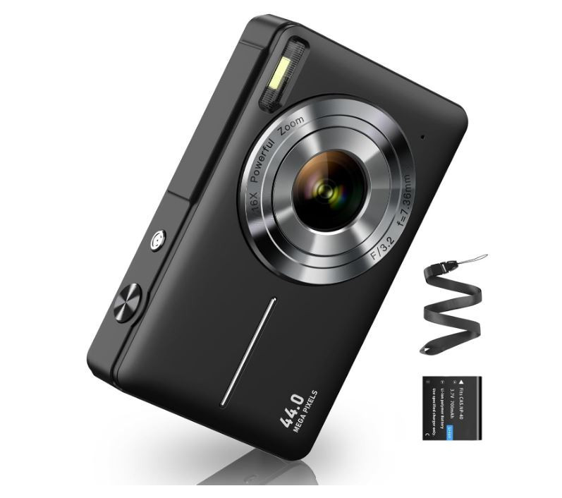 Camkorky 44MP Digital Camera 16x Zoom LCD