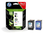 HP 21XL 22XL SD367AE Black, Colour Original Ink Cartridge