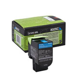 Lexmark 802SC 80C2SC0 Cyan Original Toner Cartridge