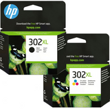 HP 302XL F6U68AE F6U67AE Multipack Black & Tri-Colour Original Ink Cartridges