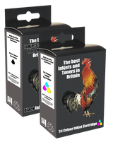 Recycled HP  Black & Colour Ink Cartridge 62XL C2P05AE C2P07AE