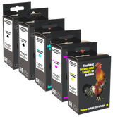 Recycled Canon Multipack Black, Photo Black, Cyan, Magenta, Yellow Ink Cartridges PGI580XXL CLI581XXL