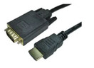 HDMI Male to VGA Male Adapter Cable 1M