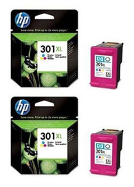 HP 301XL D8J46AE Cyan, Magenta, Yellow Original Ink Cartridge