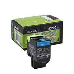 Lexmark 802SC 80C2SC0 Cyan Original Toner Cartridge