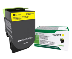 Lexmark 71B20Y0 Yellow Original Toner Cartridge