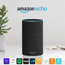 Amazon Echo 2nd Gen Smart Speaker with Alexa - Charcoal