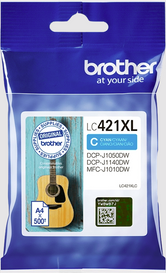 Brother LC421XLC Cyan Original Ink Cartridge