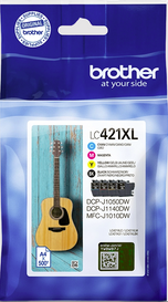 Brother LC421XLVAL Black Cyan Magenta Yellow Original Ink Cartridge