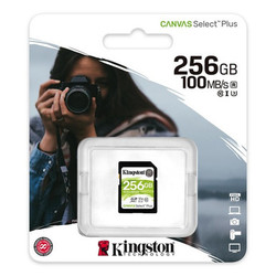 Kingston 256GB Canvas Select Plus SDXC UHS-I Class 10 Memory Card SDS2/256GB