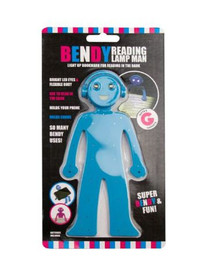 Bendy Reading Lamp, Bookmark & Mobile Phone Holder Man - Blue