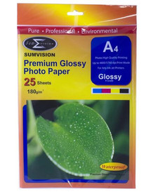 SumVision A4 Premium Glossy Photo Paper 180gsm