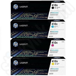 HP 410X CF410X CF411X CF413X CF412X Multipack Black, Cyan, Magenta, Yellow Original Toner Cartridges