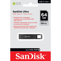 SanDisk Ultra 64GB USB Type C Pen Drive Memory Stick