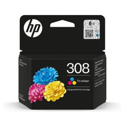 HP 308 Ink Cartridge Tri-Colour High Capacity Original