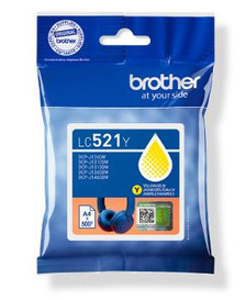 Brother LC-521 Genuine Yellow Ink Cartridge