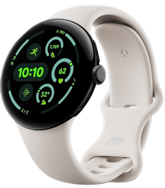 Google Pixel Watch 3 GPS 45mm Sports Band - Matte Black