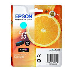Epson 33 C13T33424012 Cyan Original Ink Cartridge
