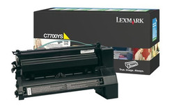 Lexmark C7700YS Yellow Original Toner Cartridge