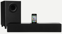 OrbitSound T10 2.1 Channel Home Cinema Sound Bar & iPod Dock - 180W