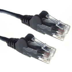 Connekt Gear 1.0m RJ45 to RJ45 UTP CAT 5e stranded network cable [BLACK]