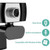 electriQ Full HD 1080p USB Plug & Play Webcam with Noise Cancelling Mic