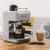 LIVIVO 4 Cup Espresso Cappuccino Latte 0.24L Coffee Maker with Milk Frother