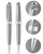 Cross Bailey Light Grey Chrome Trim Ballpoint Pen