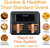 Quest 9L Dual Basket Air Fryer with Touch Display