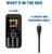 Majority Oakcastle F100 Basic Mobile Phone Unlocked and SIM Free with Dual SIM & Bluetooth