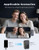Mobitel ClearVox Wireless Lavalier Microphone Dual Clip-On with Charging Case