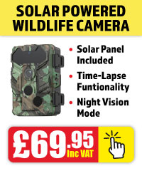 Buy Solar Trail Camera from Morgan Computers. Only £599.95