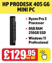 HP ProDesk 405 G6 AMD Ryzen 3 Pro Mini PC with Windows 11 Professional